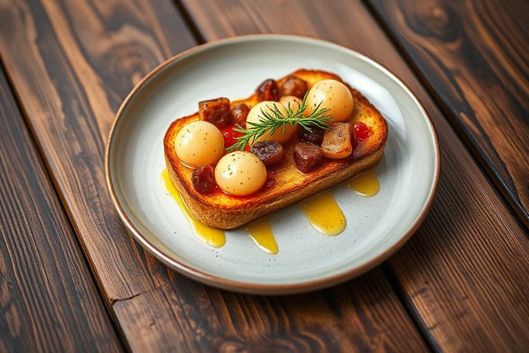 Appelsin- og pekannøtt fransk toast