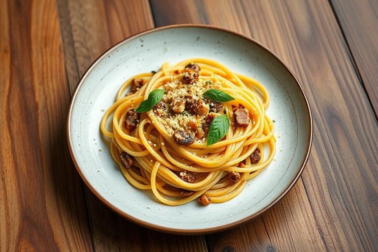 Basilikumkylling og pasta