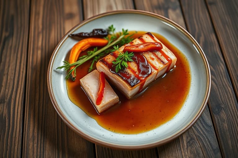 Grillet lam med brunt sukker-glaze