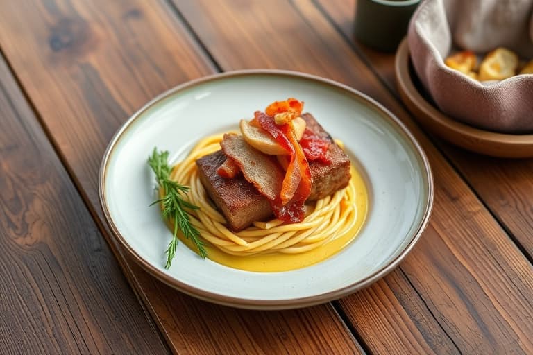 Daddel innpakket i bacon fylt med blåmuggost