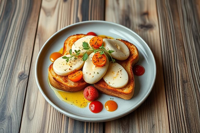 Peanøttsmør og banan fransk toast