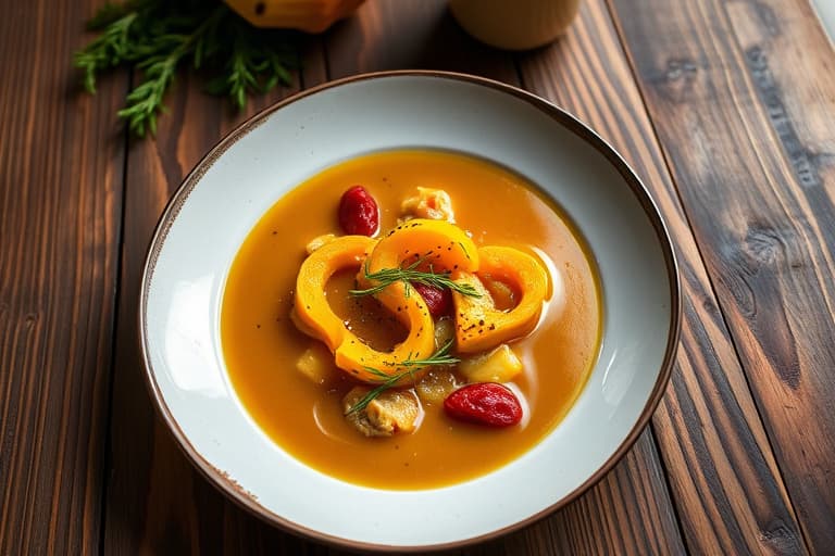 Langtidskokt squashsuppe