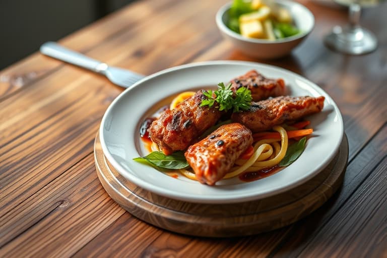 Ovnsbakte BBQ-kyllinglår