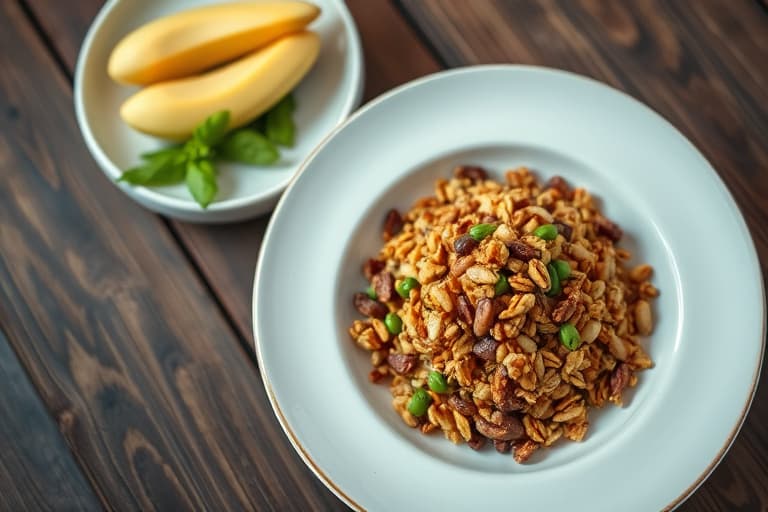 Kjøkkenbenk-granola