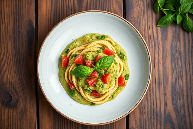 Enkel hvitløks- og basilikumpesto