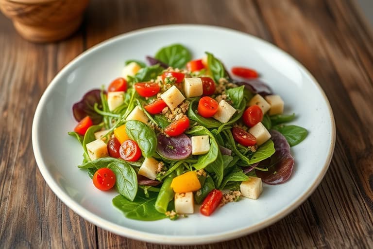 Jordbærsalat med romainesalat I