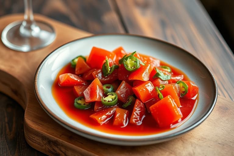 Rød og grønn julejalapeñojelly