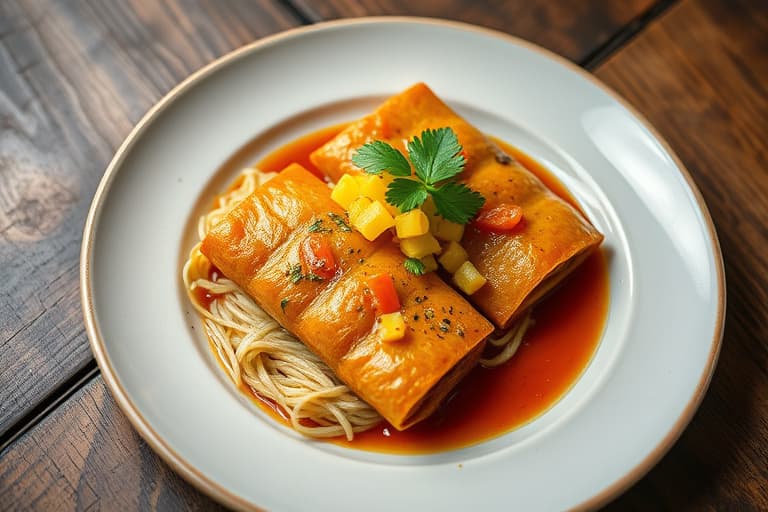 Langtidskokt tamale-pai