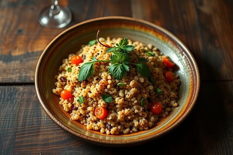 Karrifisert quinoa