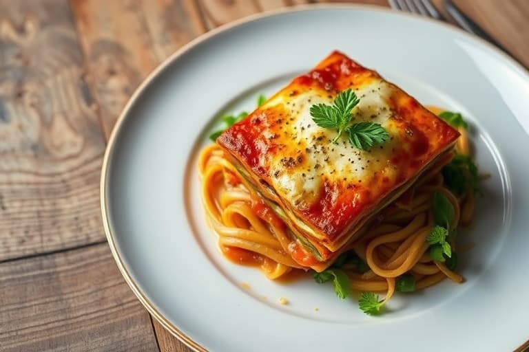 Enkelt tradisjonell lasagne