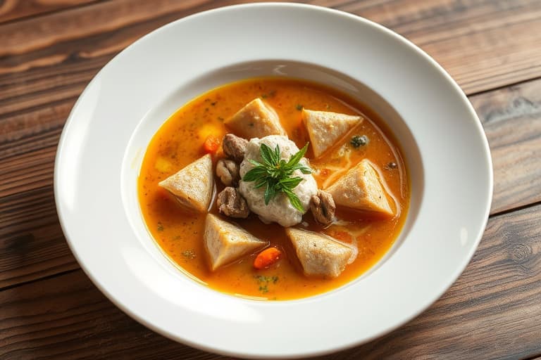 Ostesuppe med brokkoli