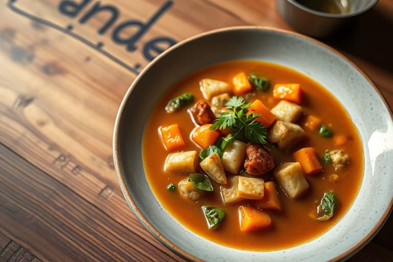 Mandis ostete potetsuppe