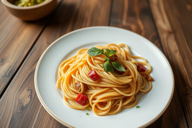 Rask og enkel kyllingspaghetti