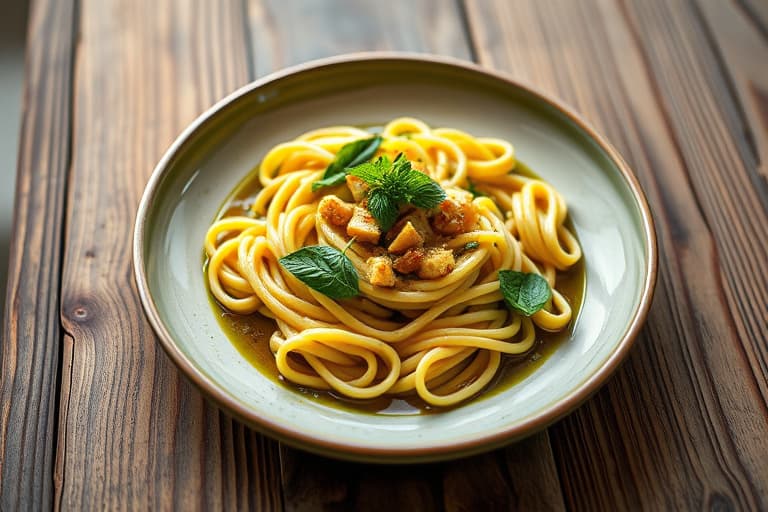 Porsjonsstekte svinekoteletter fylt med pesto