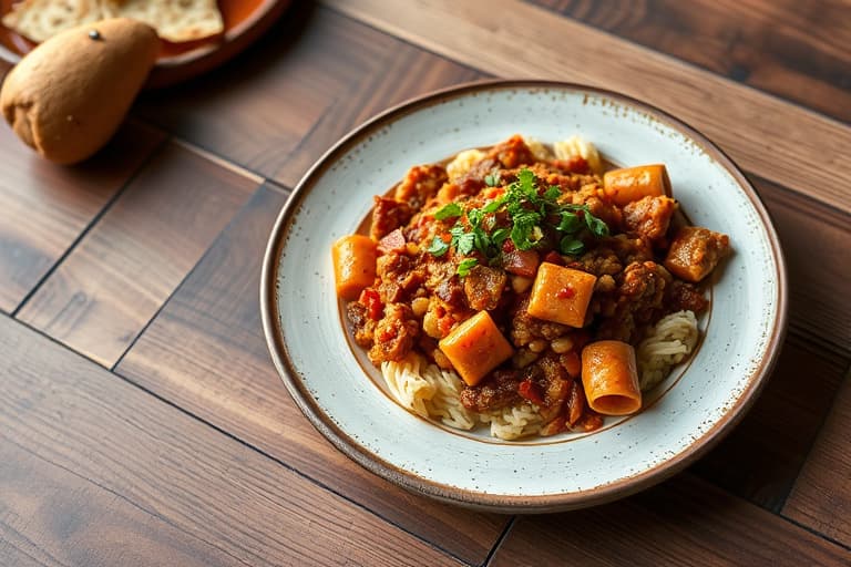 Kraftig jambalaya laget i slow cooker