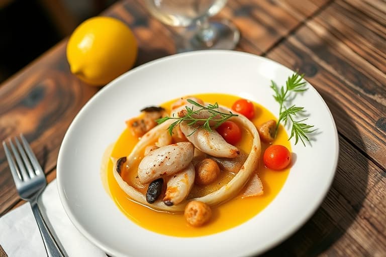 Krydret sitron- og svinekjøttstuing