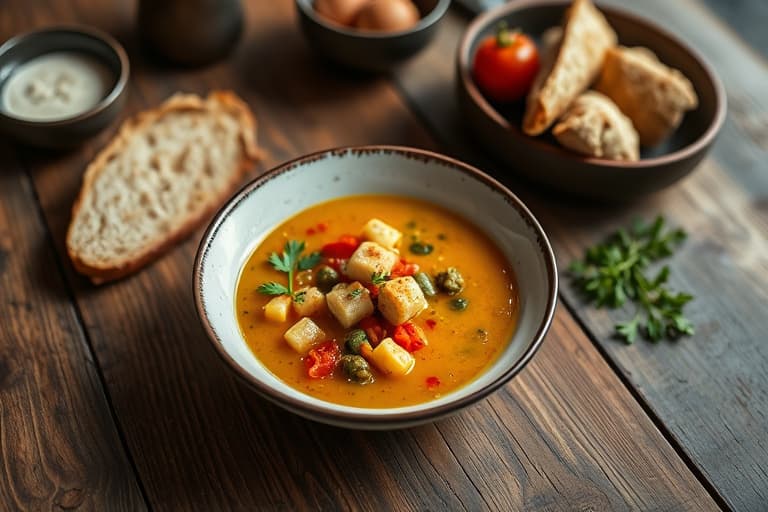 Langtidskokt middelhavssuppe