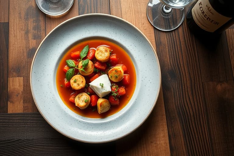 Kikerter i tomatsaus med fetaost og vin