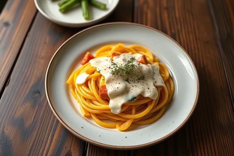 Sommer squash kylling Alfredo