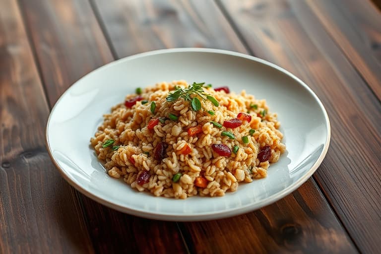 Cashew-raisin rispilaf