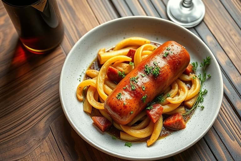 Kielbasa med rosenkål