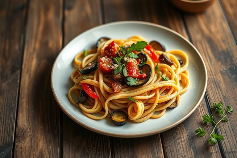 Pasta med aubergine