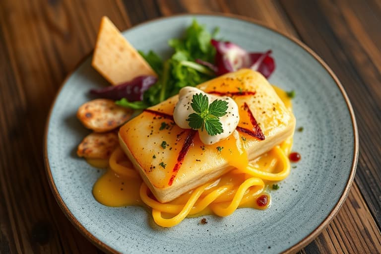 Cheddar- og timianfylte sprø kjeks