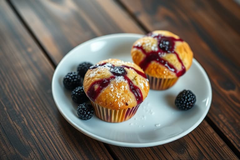 Blackberry-muffins