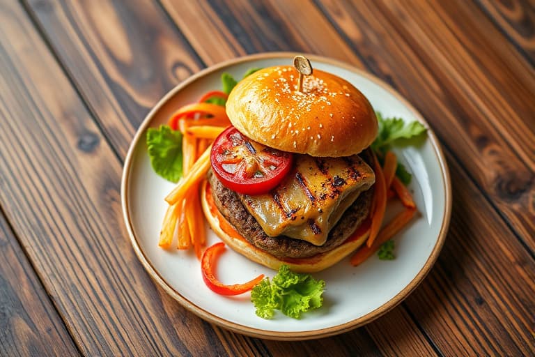 Grillede gyro-burgere