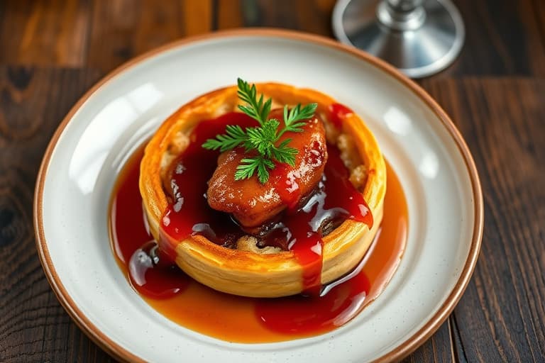 Minuttskiver av biff med barbequesmørsaus