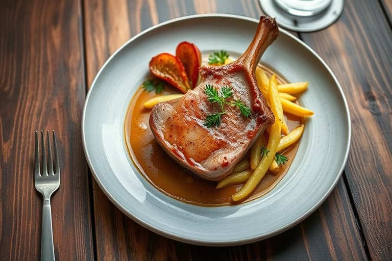 Pork Chop og risgryte