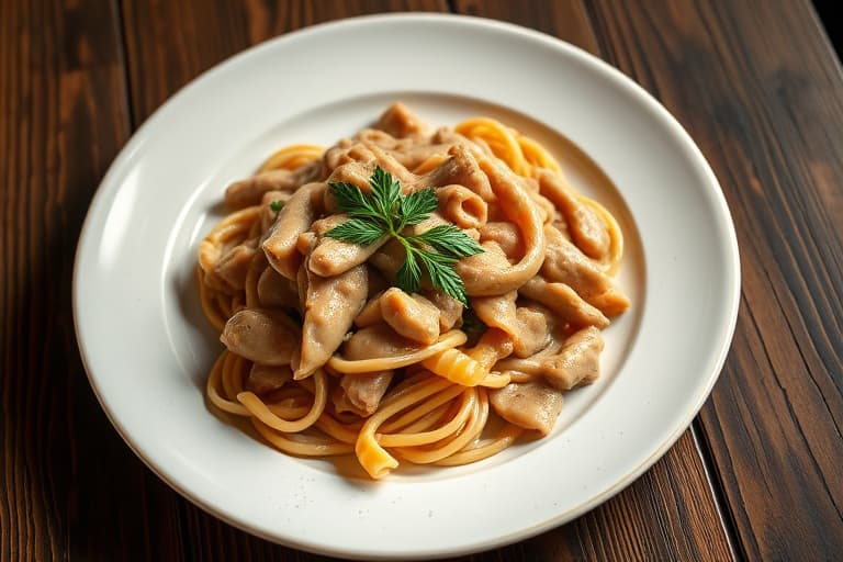 Mitzie sin biff stroganoff