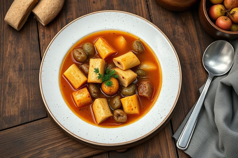 Hjertevarmende kalkunsuppe med persilledumplings