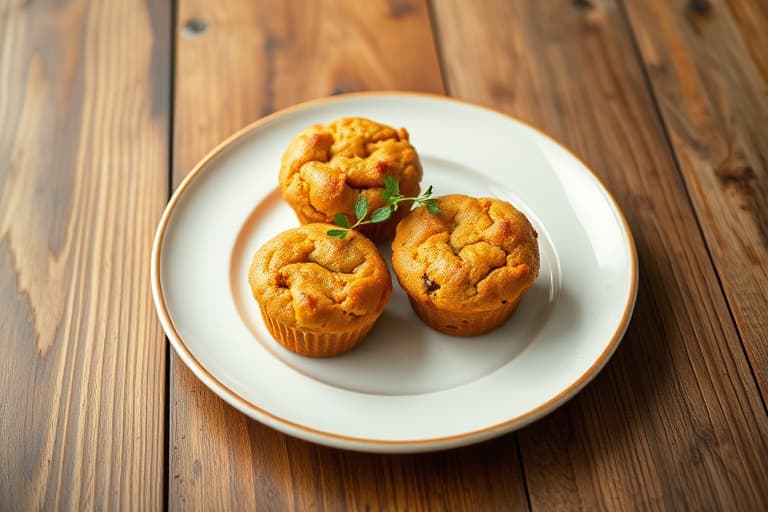 Kjegleformede muffins