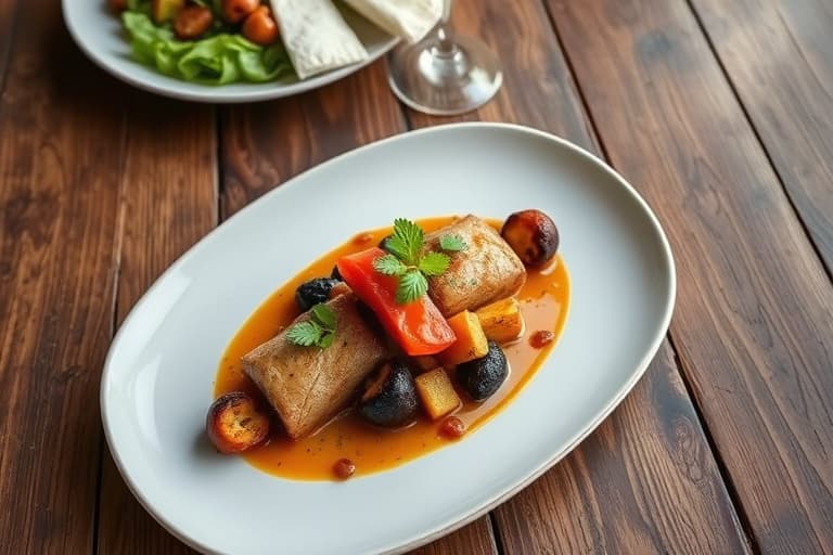 Langtidskokt svinekjøtt med barbequesmak