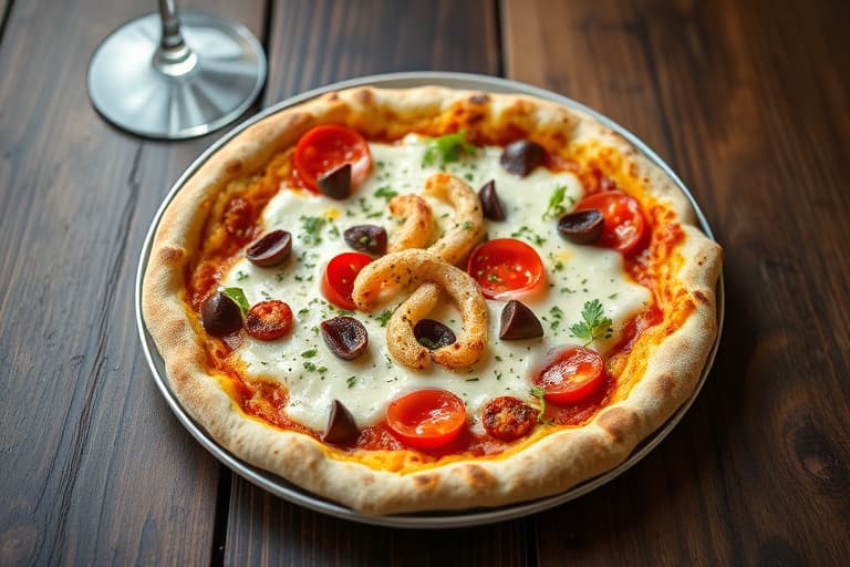 Spinats Alfredo-pizza