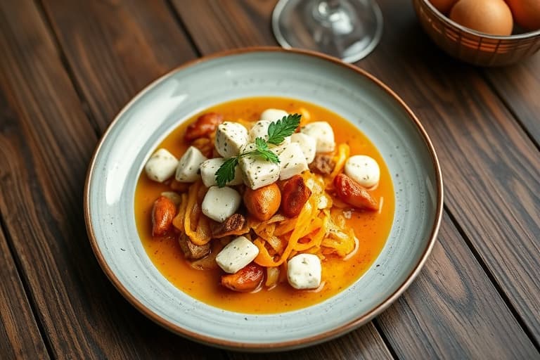 Mandarinappelsin, Gorgonzola og mandelglede