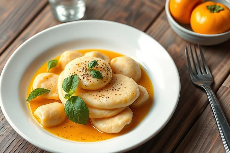 Kakemenn med persimmon