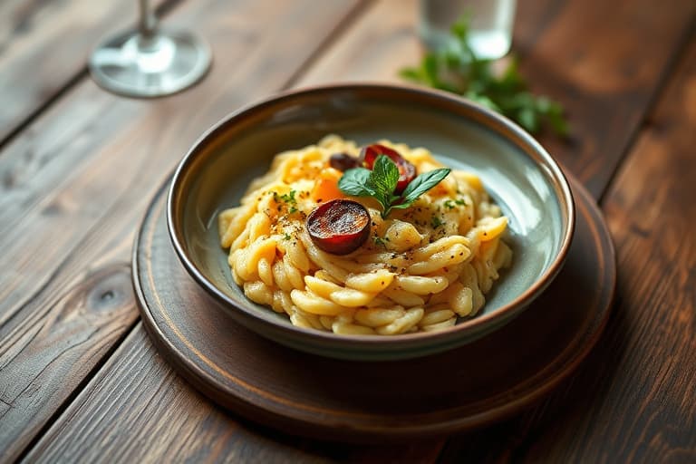 Polentagrateng med grønnsaker