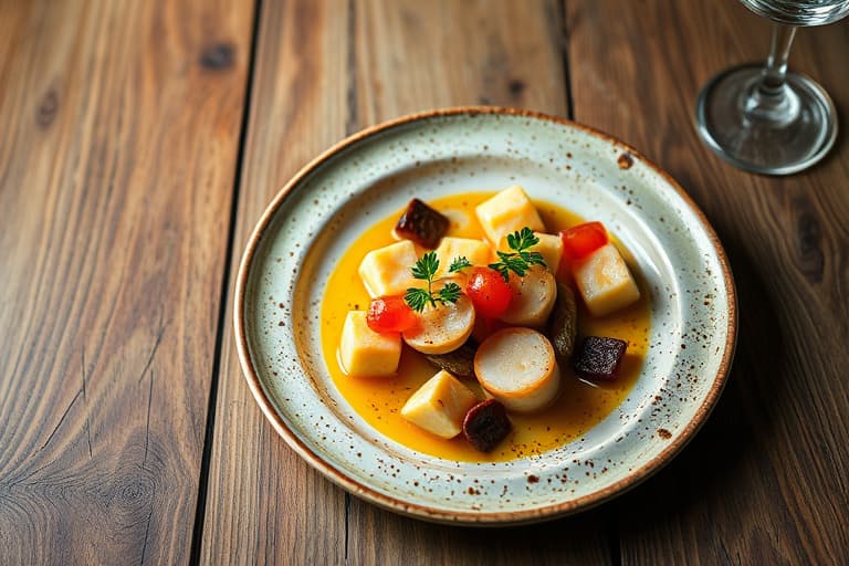 Ragoût av perleløk, erter og artisjokker