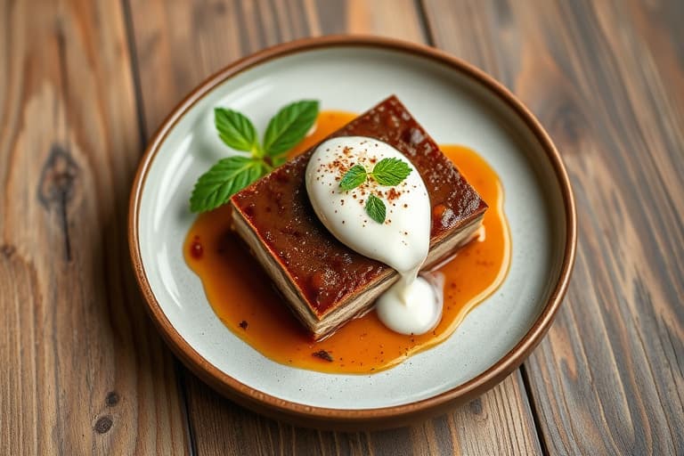 Pekan- og sjokoladetærte med bourbonpisket crème fraîche