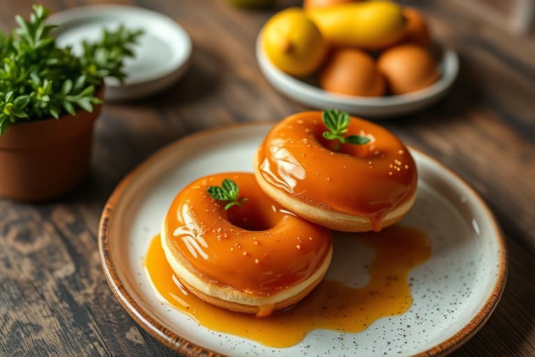 Hjerteformede gelé donuts