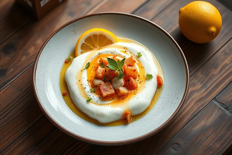 Yoghurtdressing med sitron