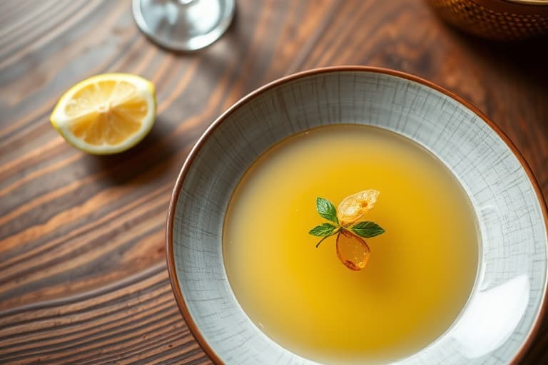 Lemongrass consommé