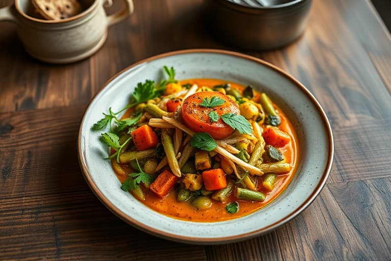 Tamarindgrillet and med røykfylt plantainkrem