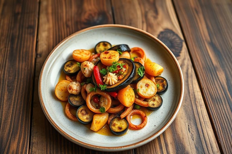 Sprø auberginechips