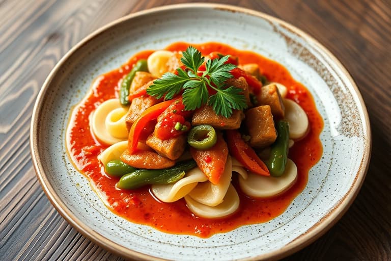 Krydret kyllingbryst med poblano- og paprika-rajás