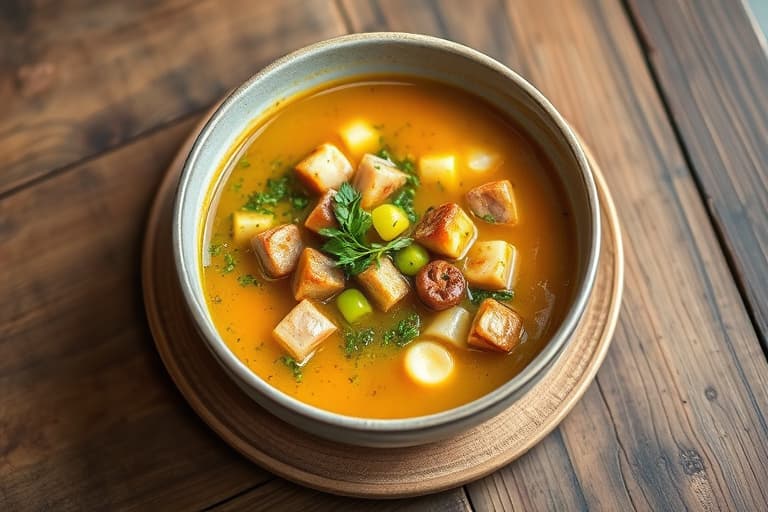 Søtpotetsuppe med muskatnøtt og lønnesirup