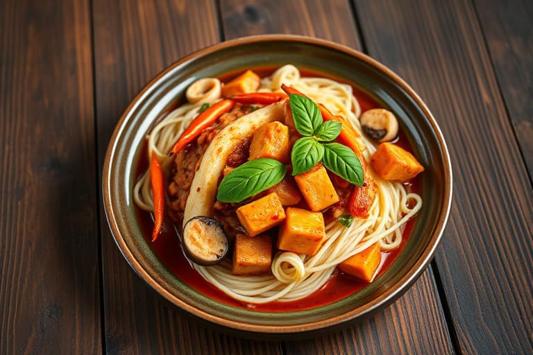 Thailandsk biff med basilikum