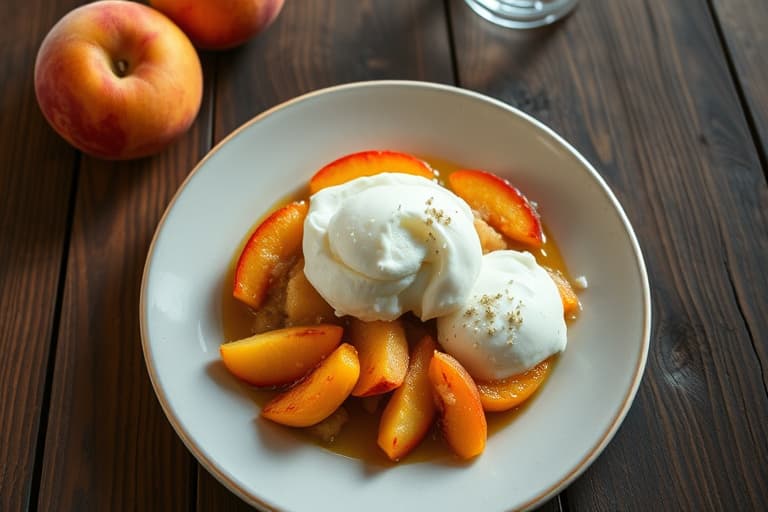 Pinwheel Peach Cobbler